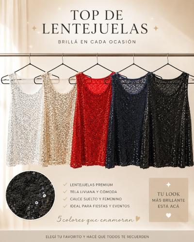 Musculosa  Lentejuela
