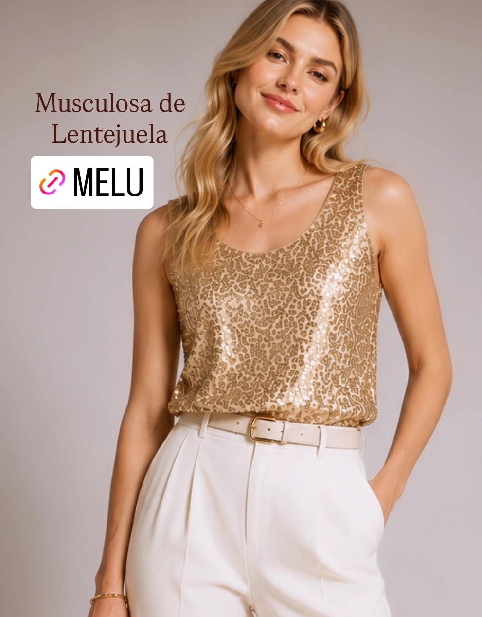 Musculosa  Lentejuela - Imagen 2