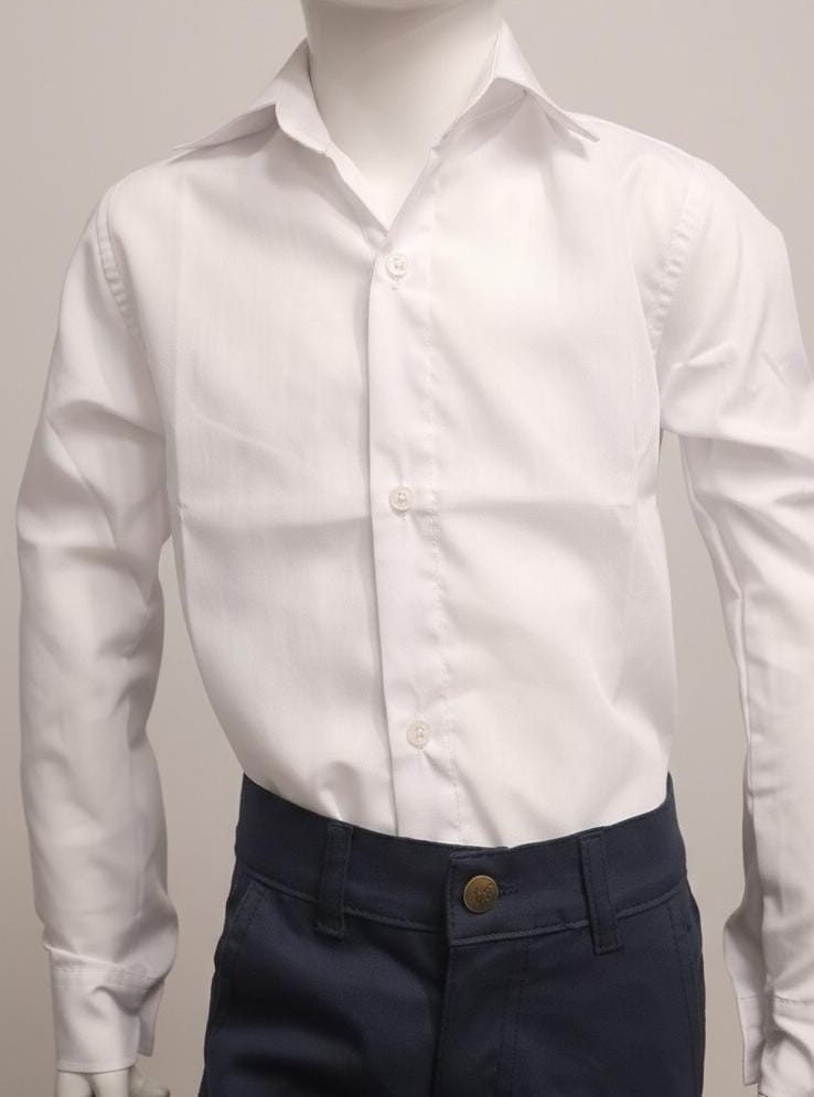 Camisa Blanco Liso - Imagen 3