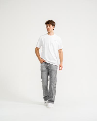 Jean Flare Rígido Gris Medio