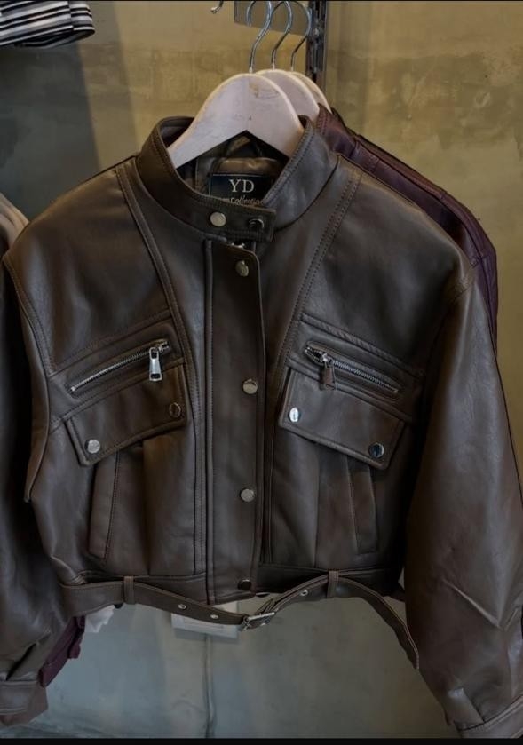 Campera Cuero Bomber Premium Yd New - Imagen 2
