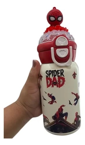 Botella Spiderman  Cabe Importadas  500 Ml Termico - Imagen 3