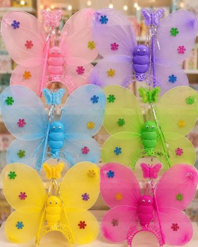 Alitas Mariposa (incluye Vincha y Varita)