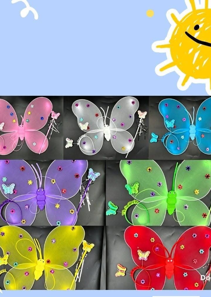 Alitas Mariposa (incluye Vincha y Varita) - Imagen 3