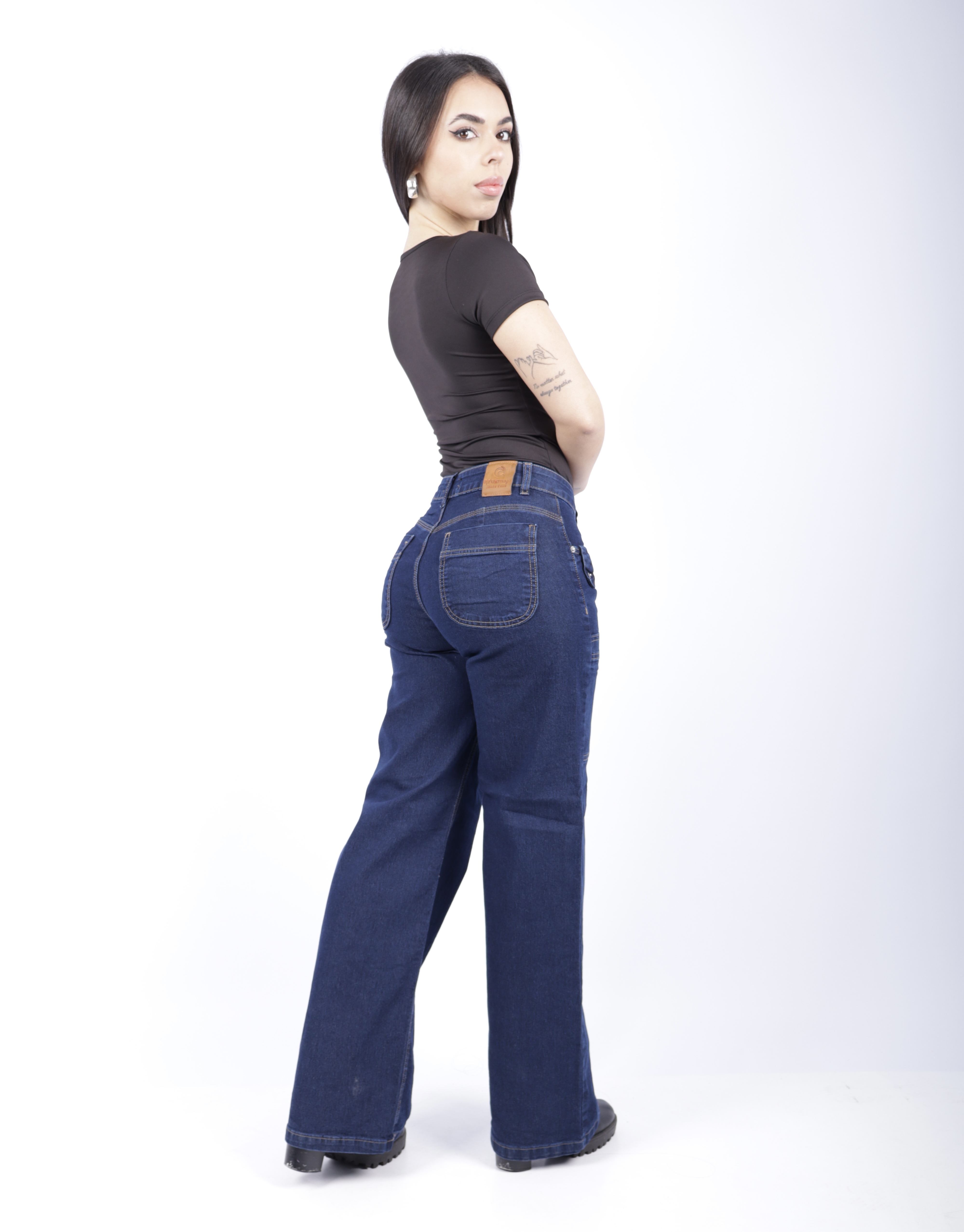 Wide Leg Elastizado Azul Oscuro - 4.JPG