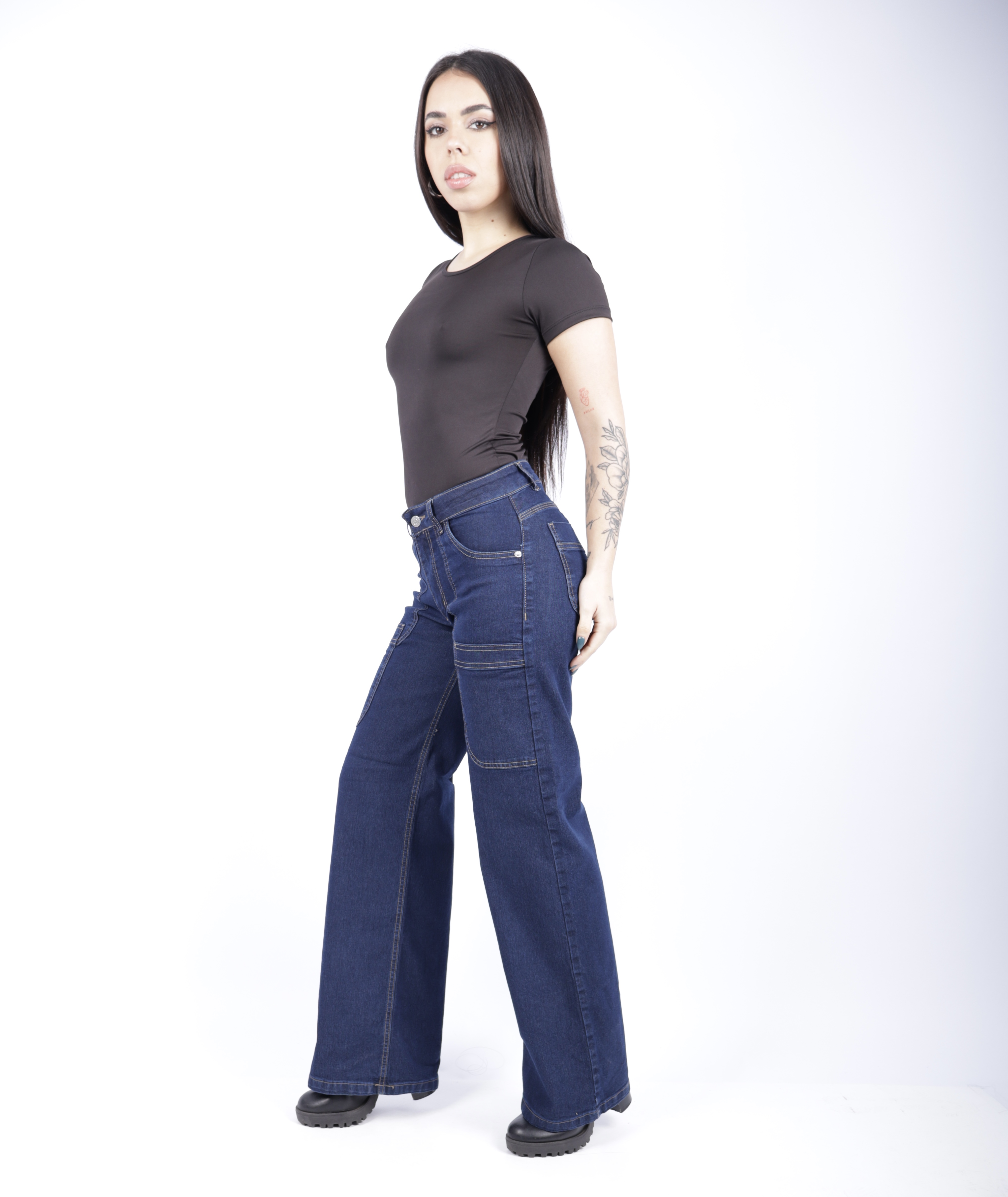 Wide Leg Elastizado Azul Oscuro - 6.JPG