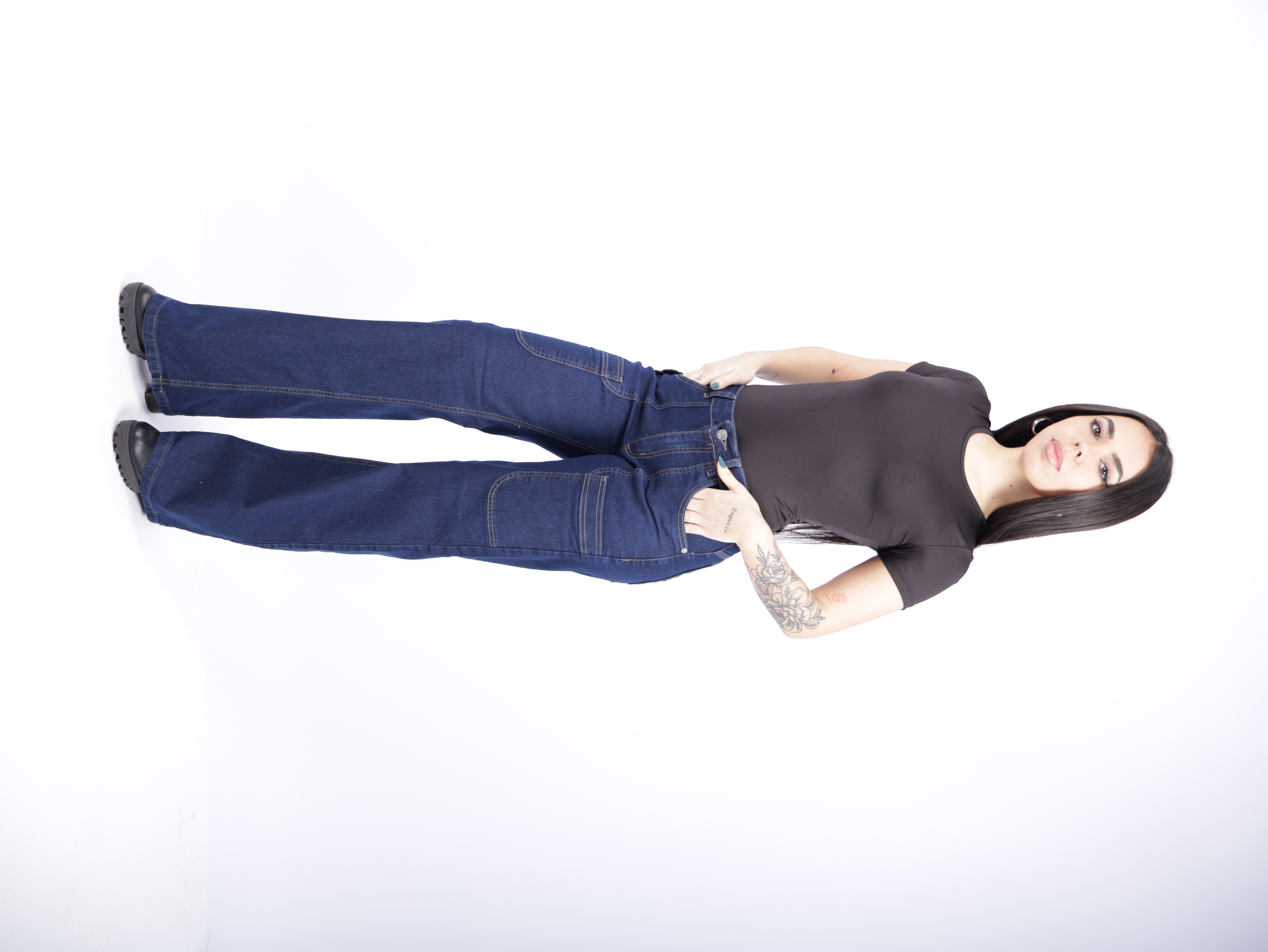 Wide Leg Elastizado Azul Oscuro - 1.JPG