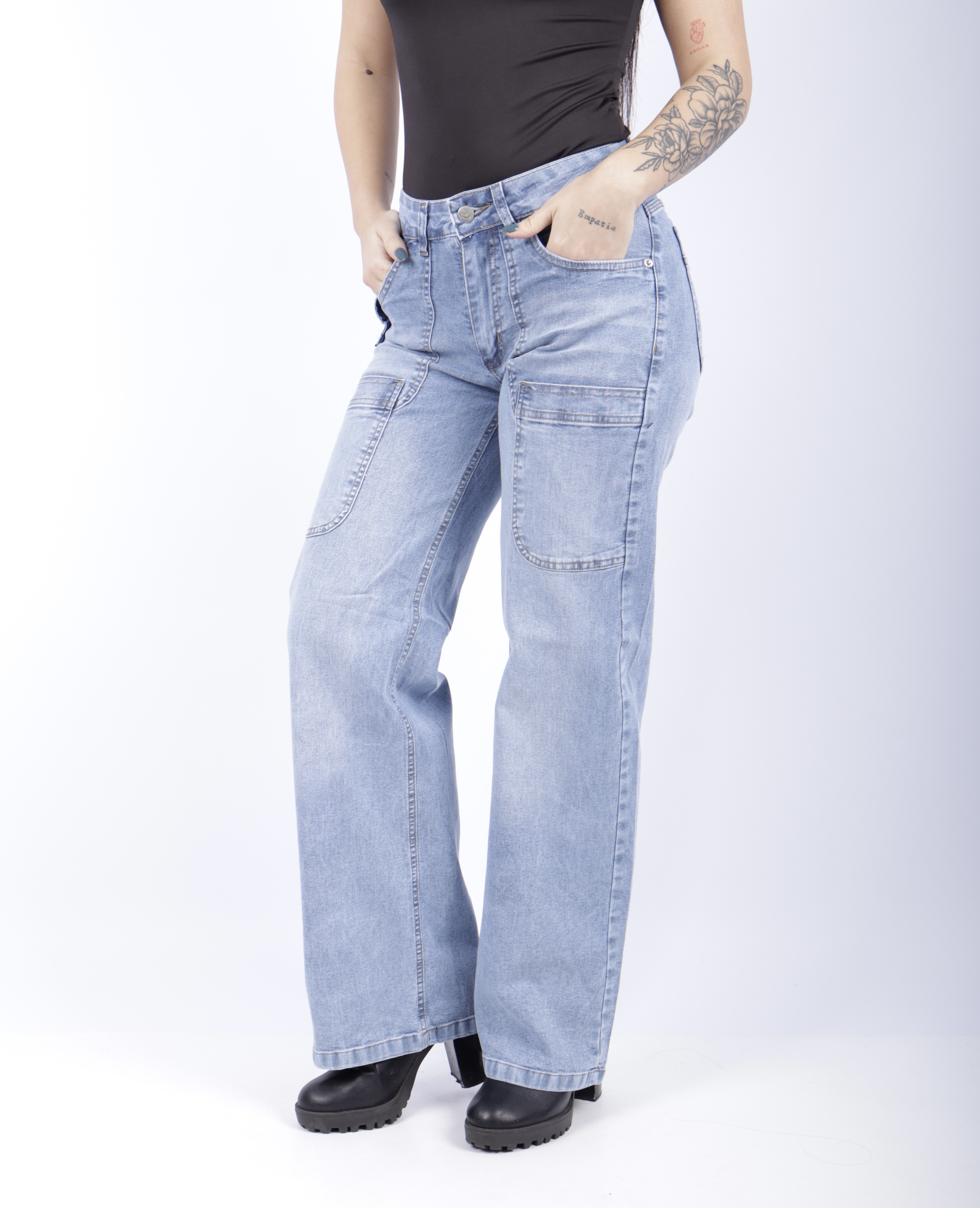 Wide Leg Elastizado Celeste - 2.JPG