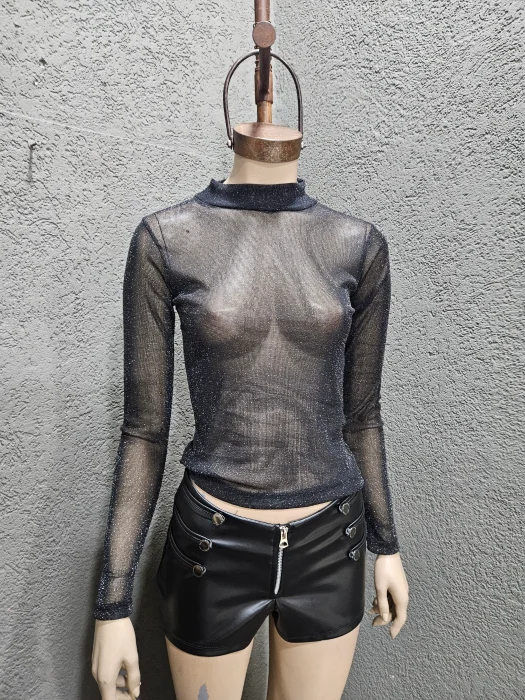 Remera Tul Lurex