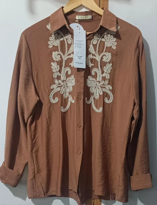 Camisa Bordado Lino
