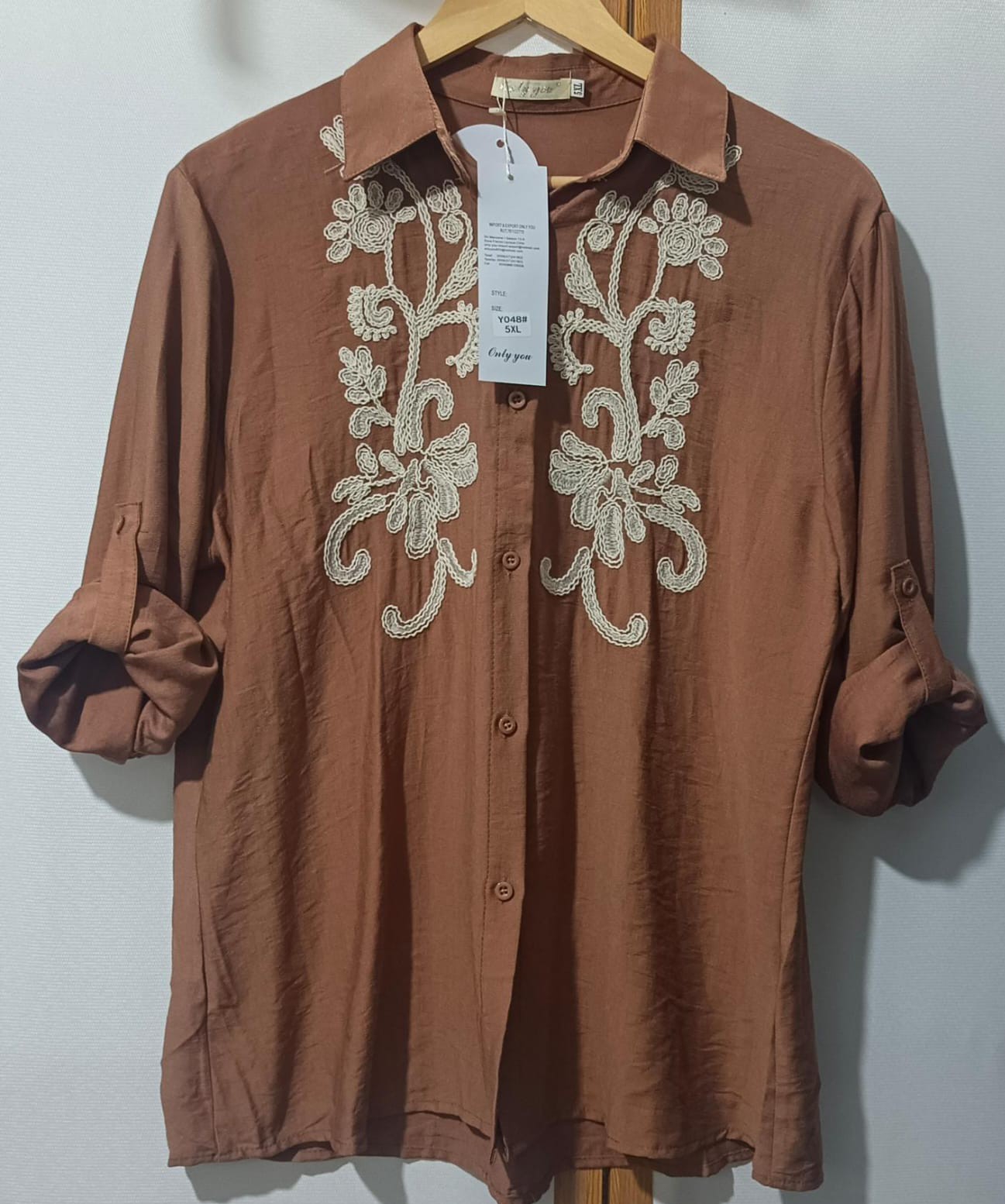 Camisa Bordado Lino - Imagen 2