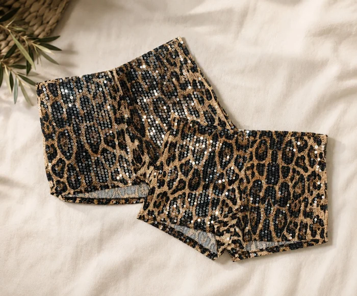 Shorts de Animal Prin