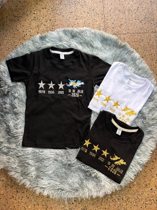 Remera Niños Malvinas Bordado