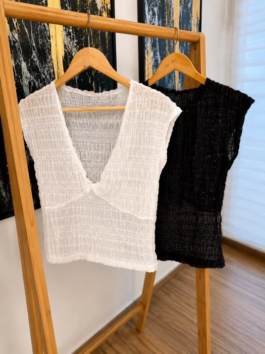 Blusa de Microtul Corrugado Juana