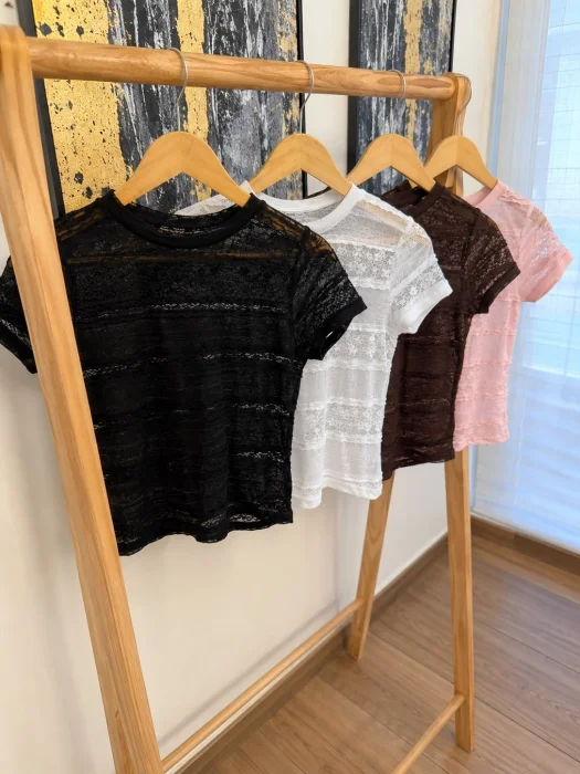 Remera de Encaje Sabri