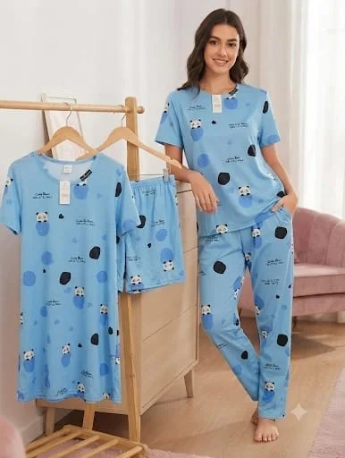 Pijamas de Dama 4 Piezas