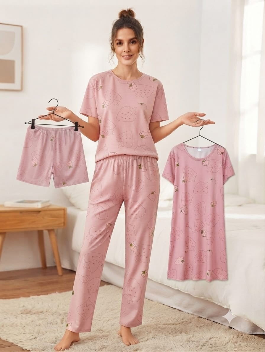 Pijamas de Dama 4 Piezas - Imagen 4