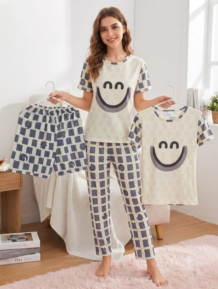 Pijamas de Dama 4 Piezas - Imagen 5