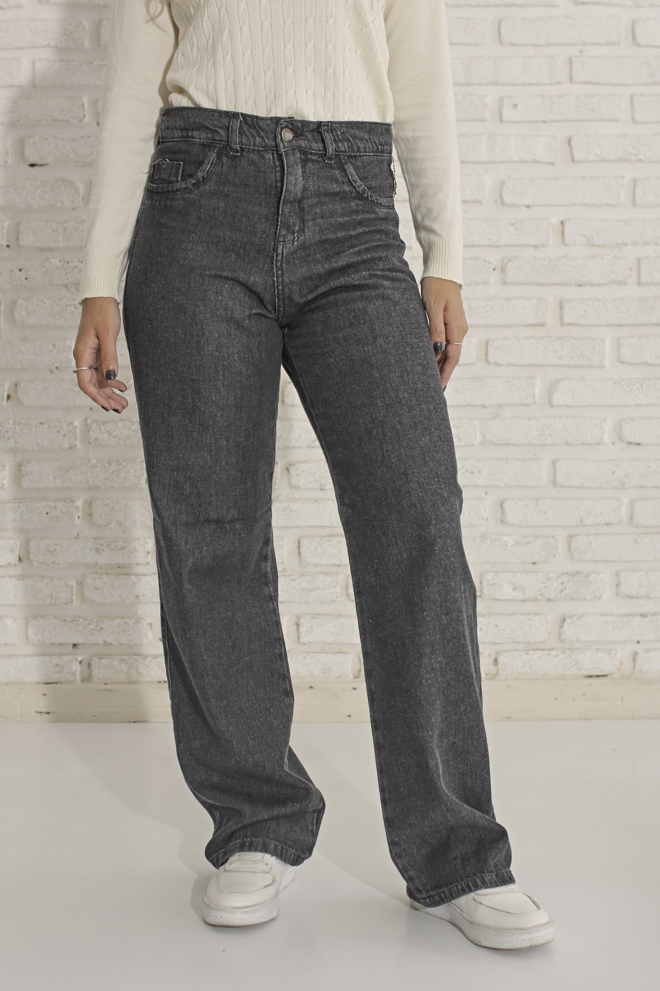 Wide Leg Gris Dark! - Imagen 2
