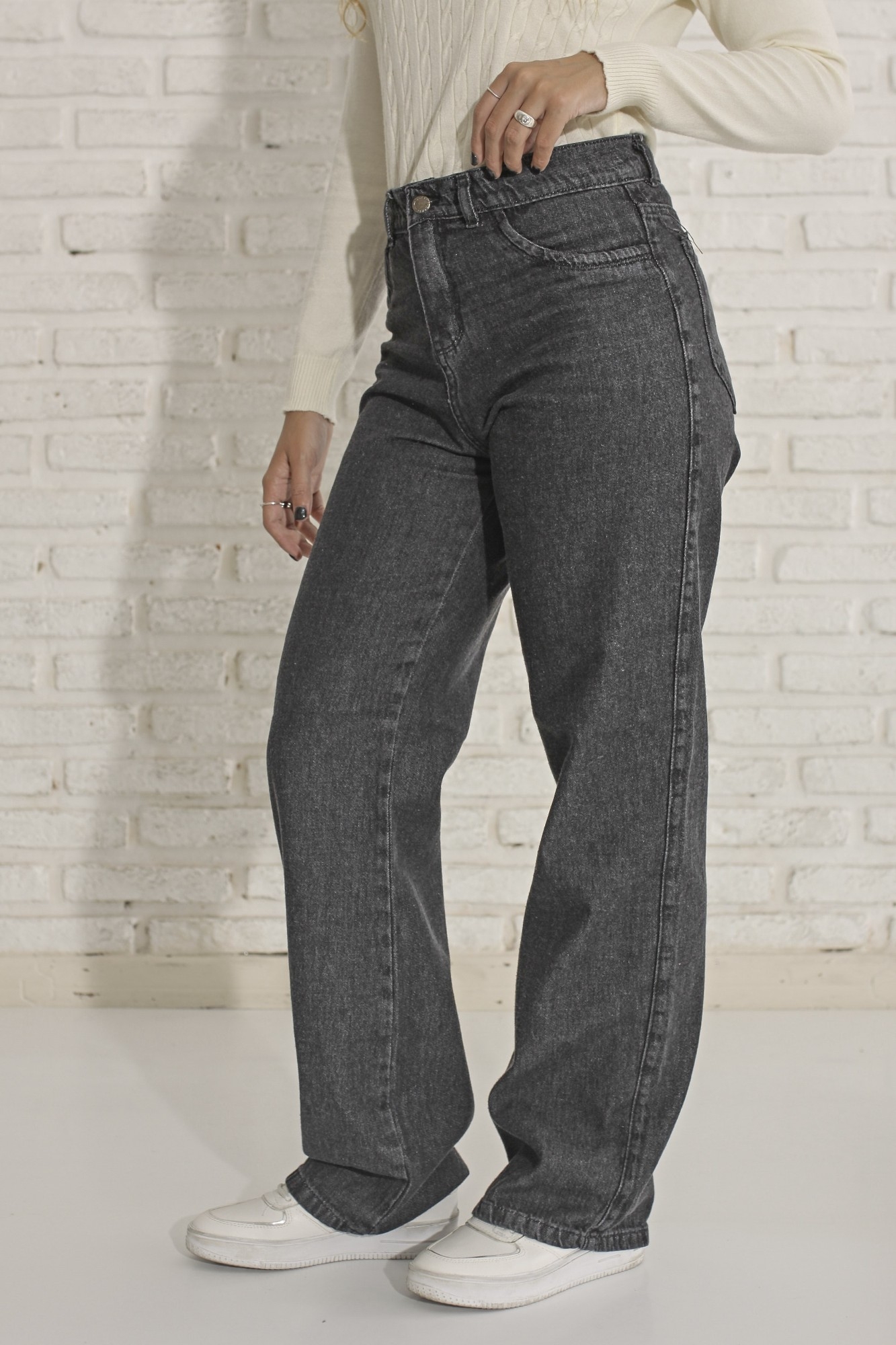 Wide Leg Gris Dark! - Imagen 4