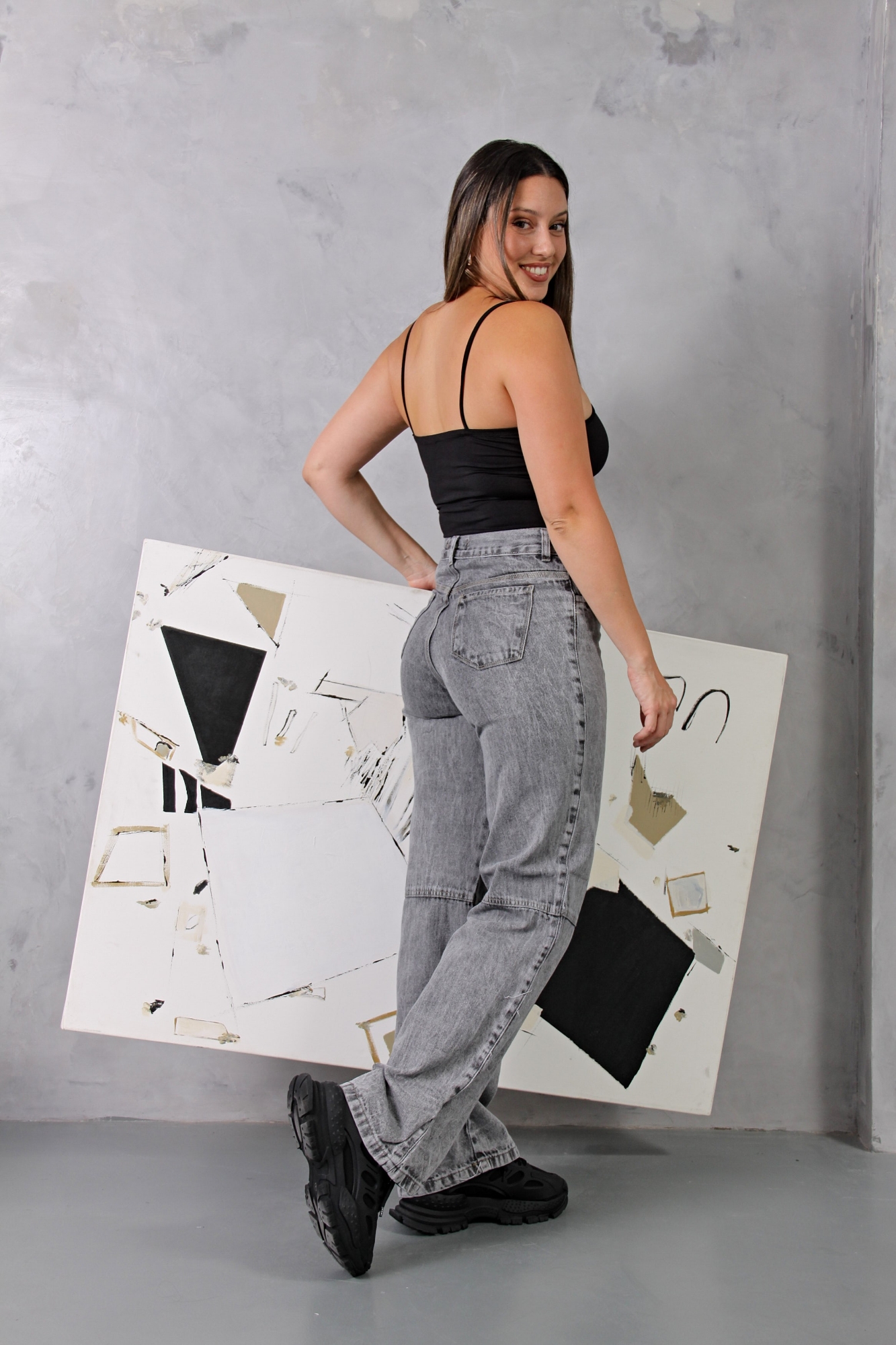 Wide Leg Nevado Gray, con Recorte - Imagen 5