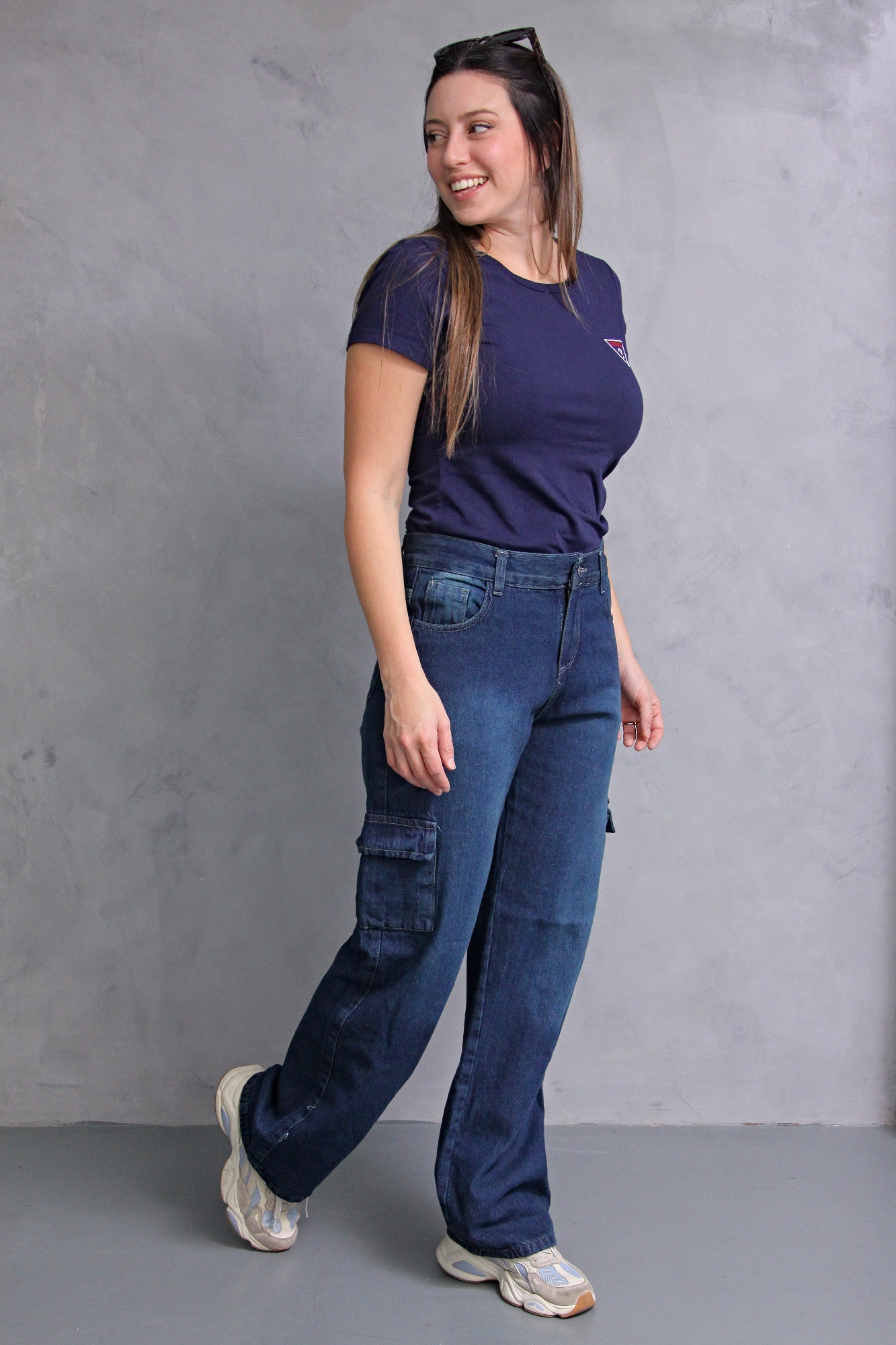 Wide Leg Cargo, Matizado con Bolsillo Delantero - Imagen 6
