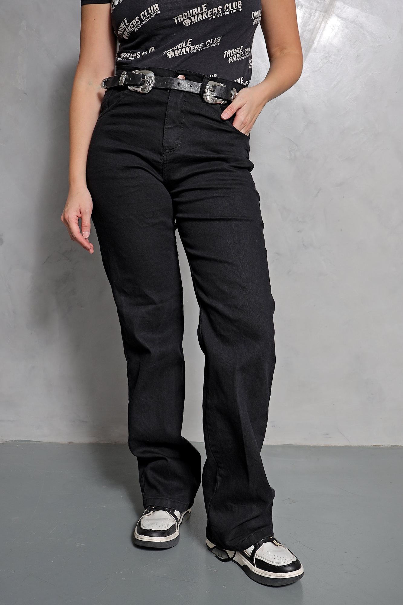 Wide Leg Elastizado Negro ! - Imagen 7