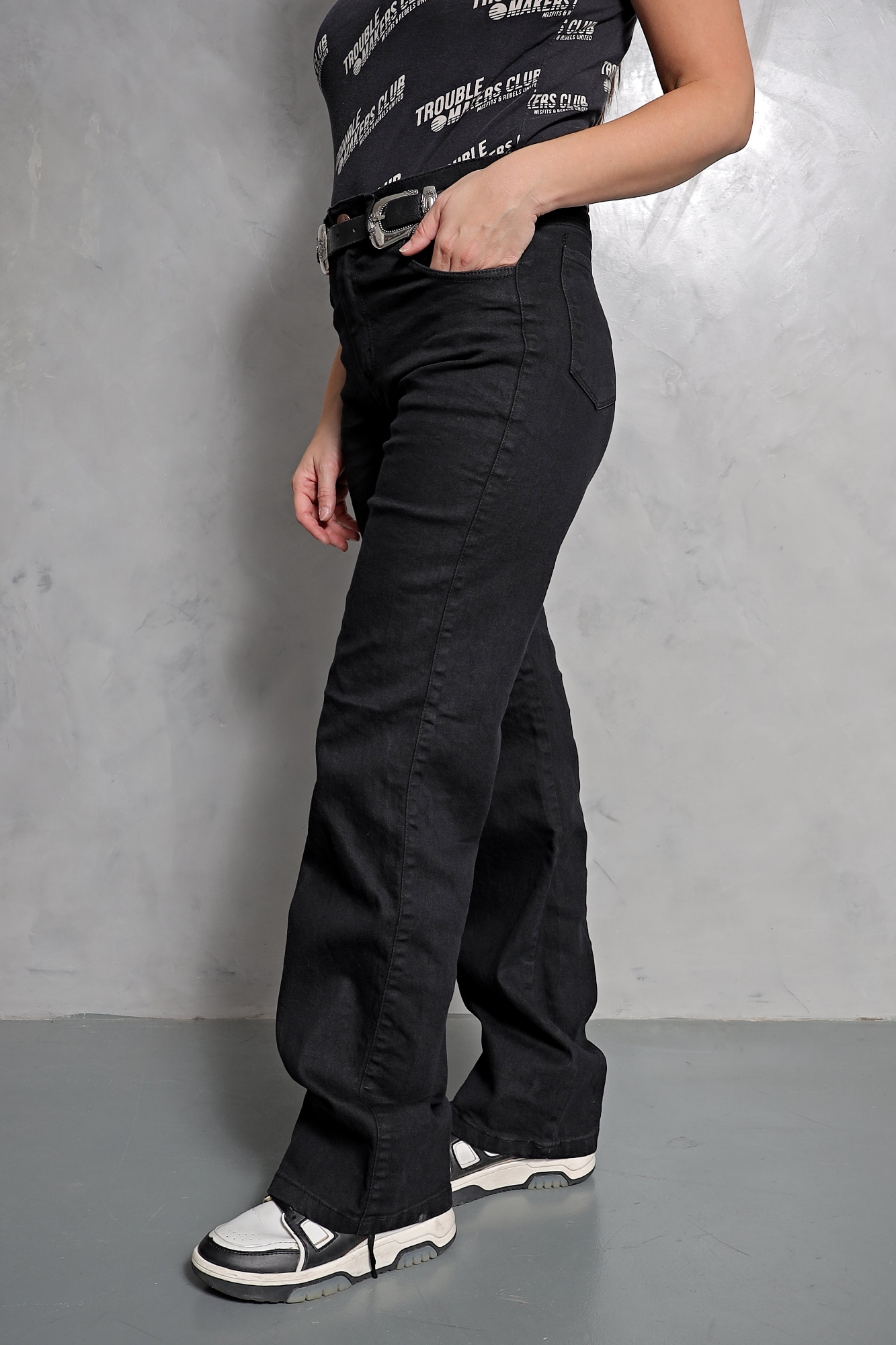 Wide Leg Elastizado Negro ! - Imagen 8