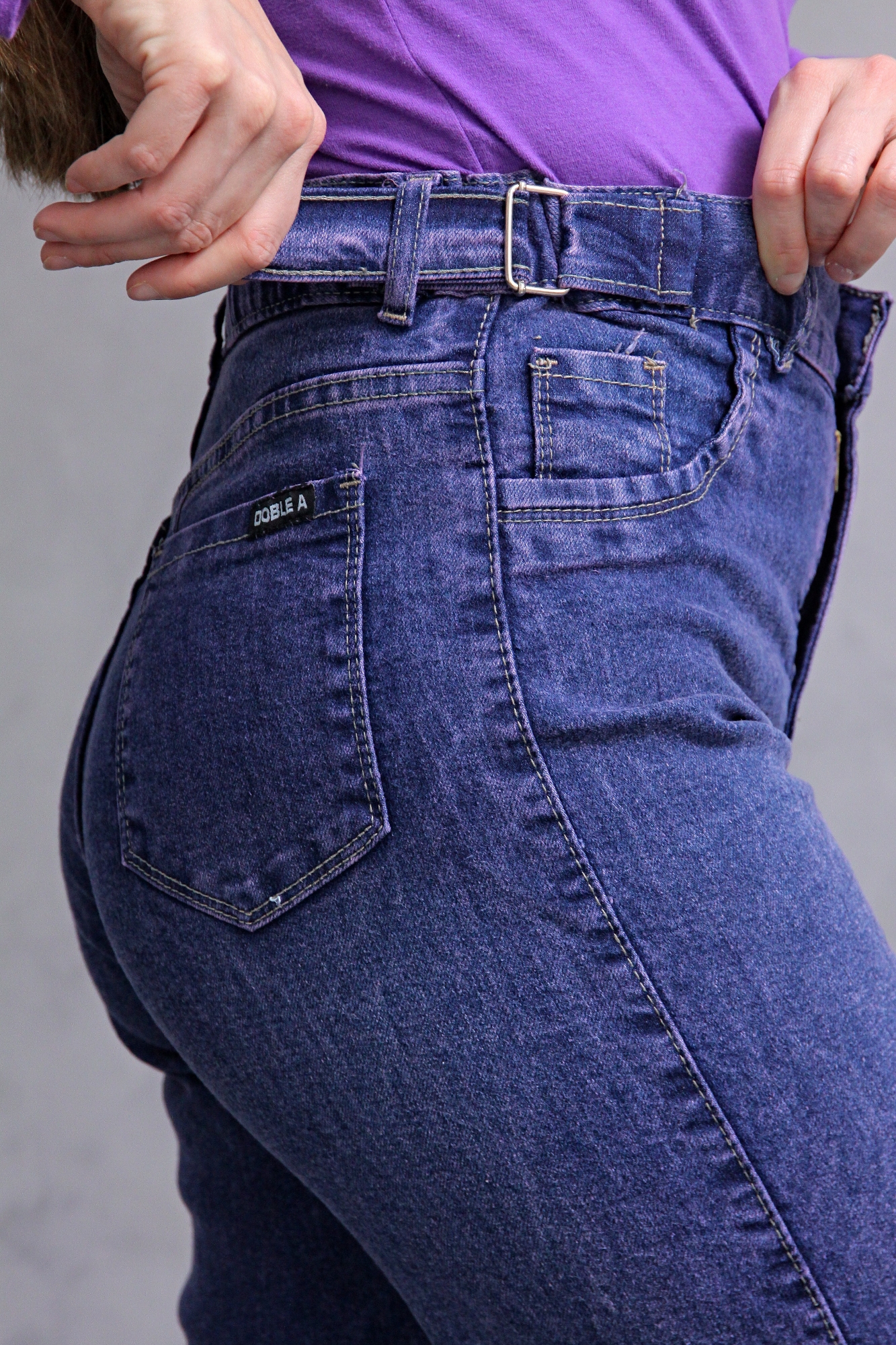 Wide Leg Confort Semielastizado Lila con Reguladores - Imagen 2