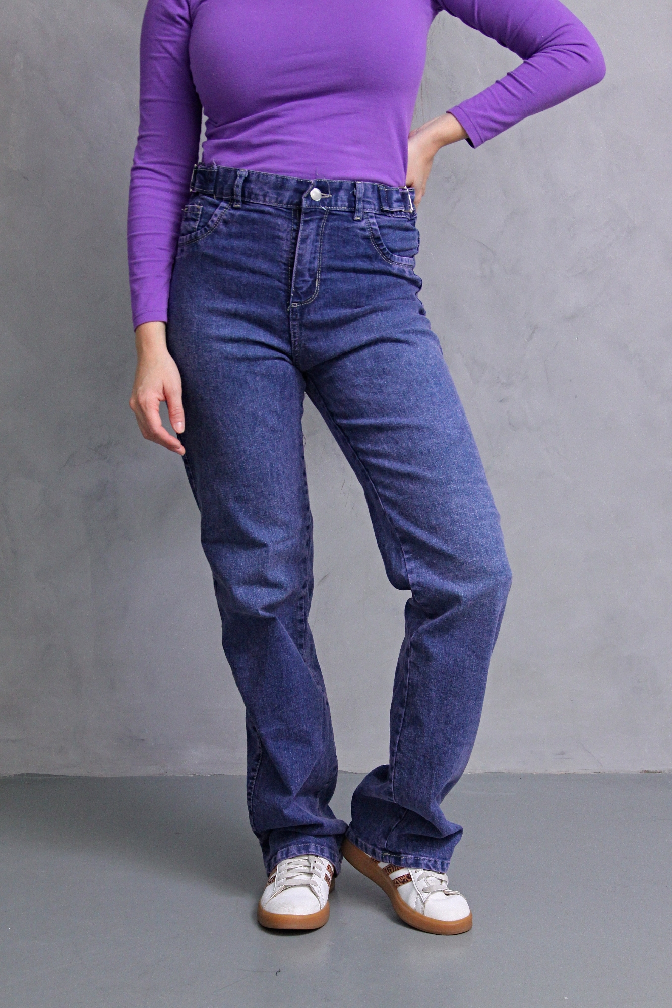 Wide Leg Confort Semielastizado Lila con Reguladores - Imagen 3