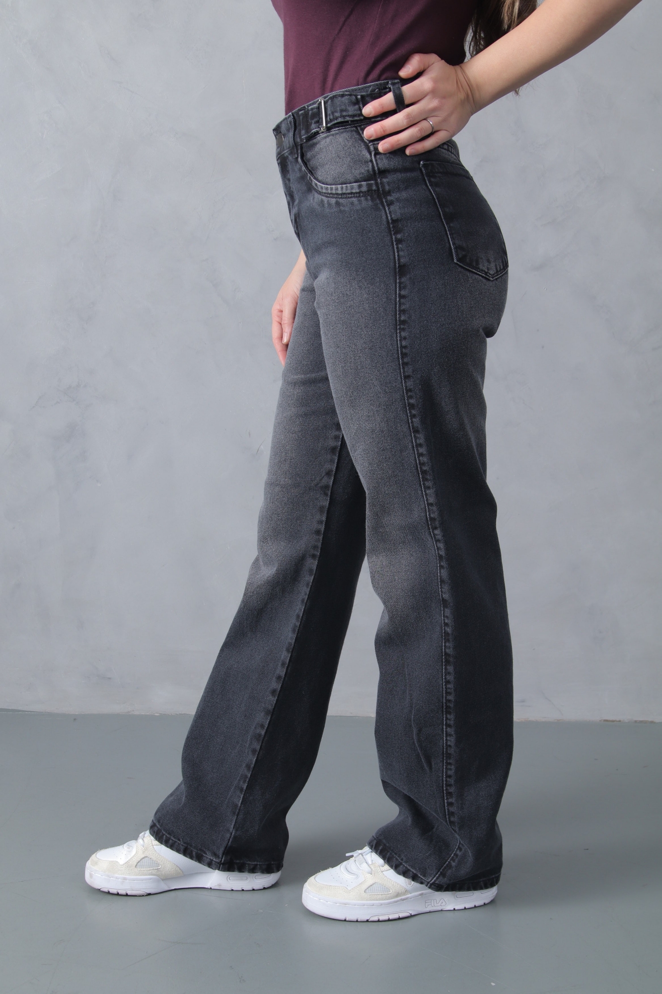 Wide Leg Gris Localizado con Reguladores - Imagen 5