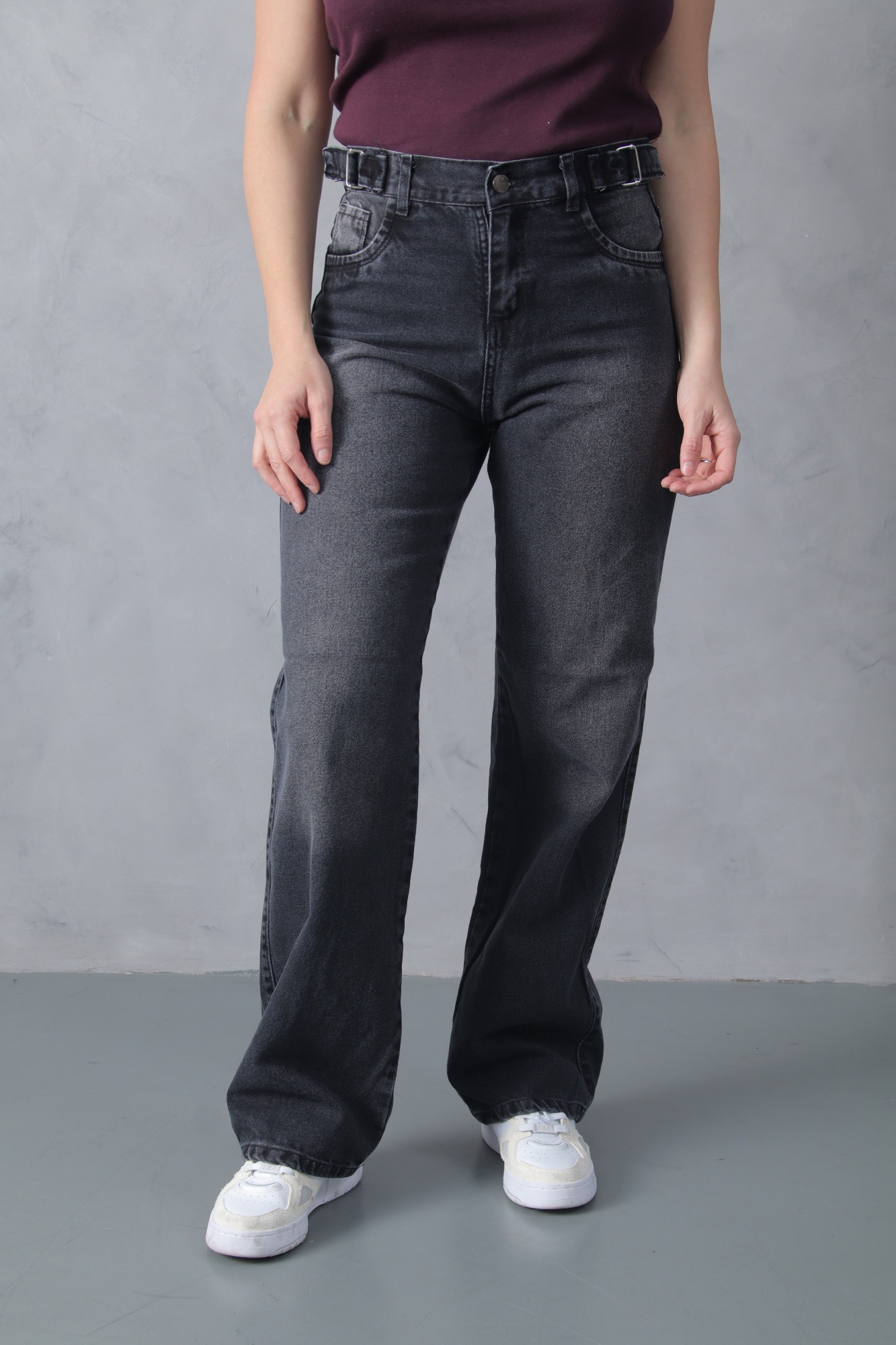 Wide Leg Gris Localizado con Reguladores - Imagen 9