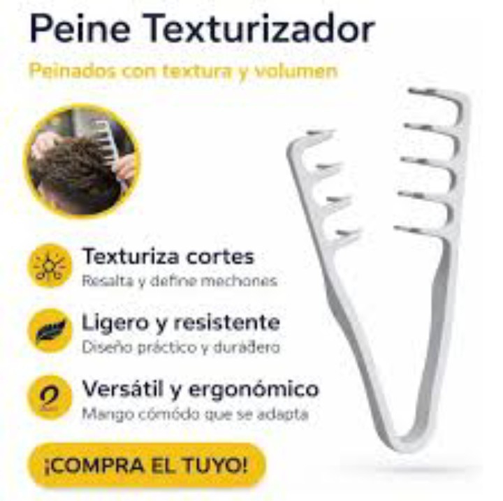 Peine Tipo Pinza Texturizador Voluminizador desde la Raíz - Imagen 6