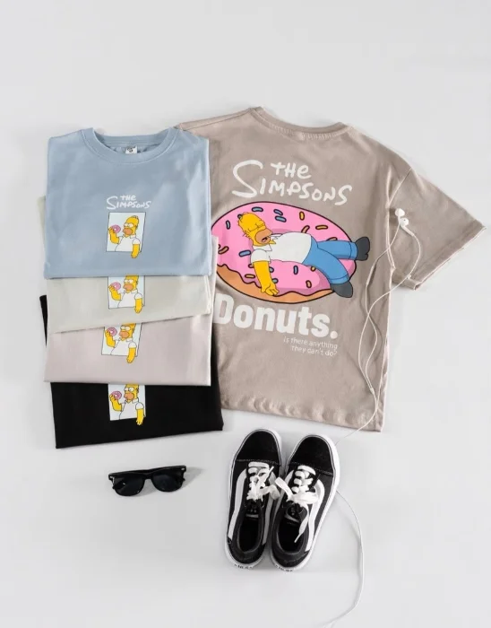 Remera Oversize Homero Peinado Niño
