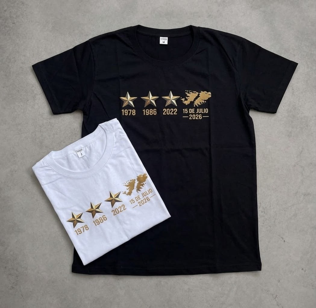 Remera Viral 3 Estrellas Malvinas - Imagen 2