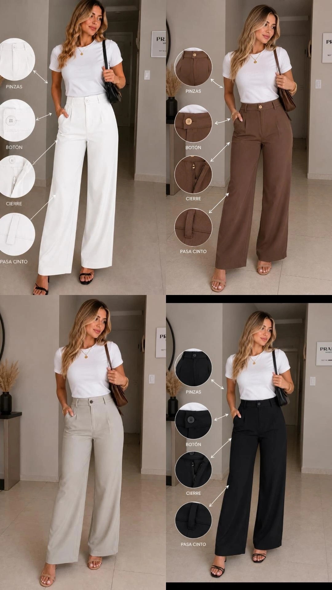 Pantalon  Sastrero de Vestir Elegante - Imagen 2