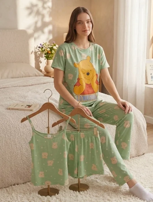 Pijamas de Dama  4 Piezas Importado