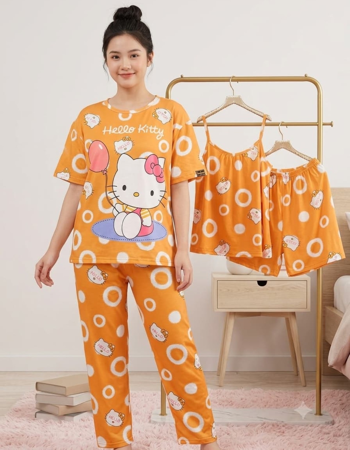 Pijamas de Dama  4 Piezas Importado - Imagen 4