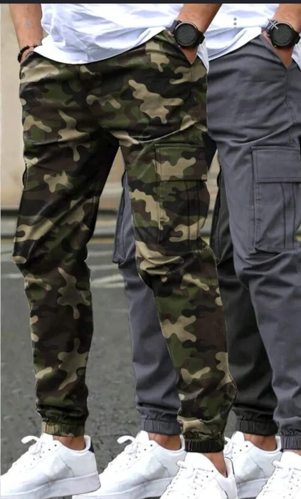 Jogger de Gabardina Elastizadas Camuflado