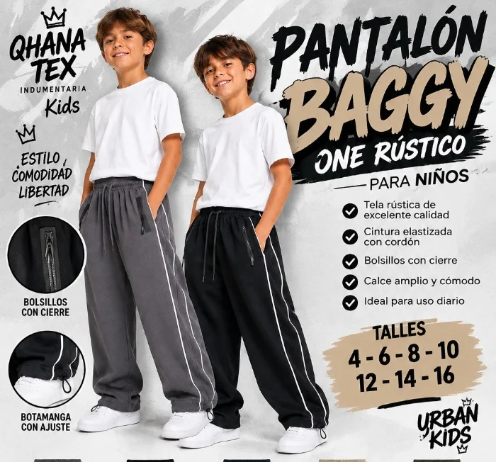 Agotado Baggy  Rústico para Nenes