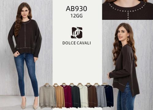 .sweater de Bremer con Detalles en Tachas Ab930