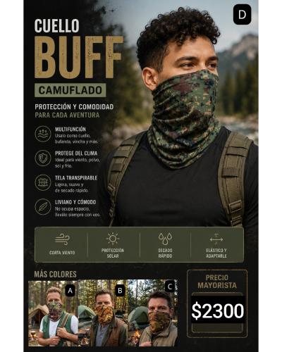 Cuellos Buff Camiflados