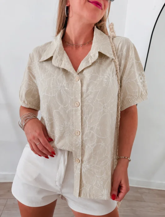Camisa de Lino Cey Estampado