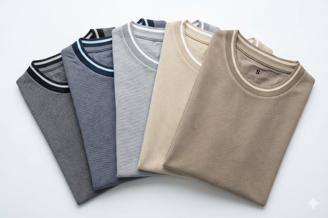 Remera Hombre Cuello Combinado - Imagen 2