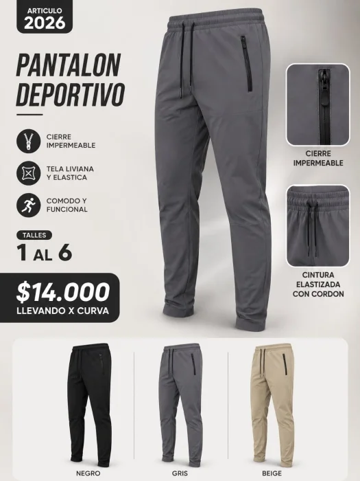 Pantalon Deportivo Importado