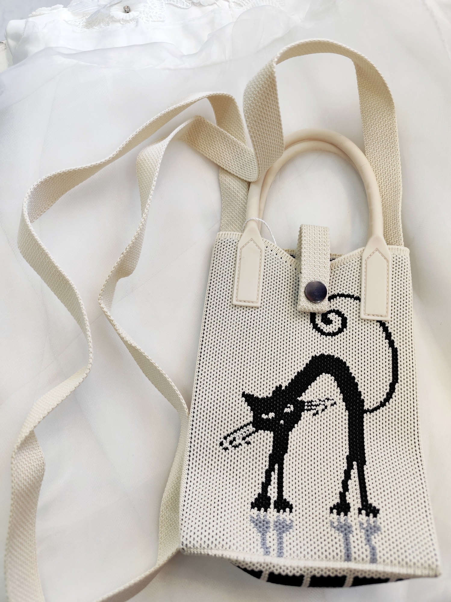 Mini Bolso Bandolera Tejido - Imagen 6