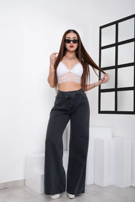 Wide Leg Cruzado Rígido