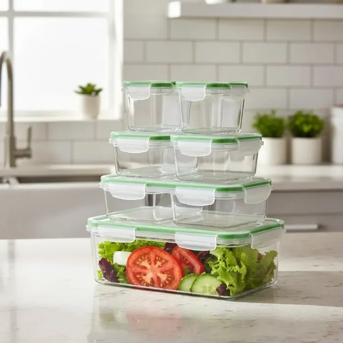 Set X7 Tappers Herméticos de Plastico con Tapa Resistentes