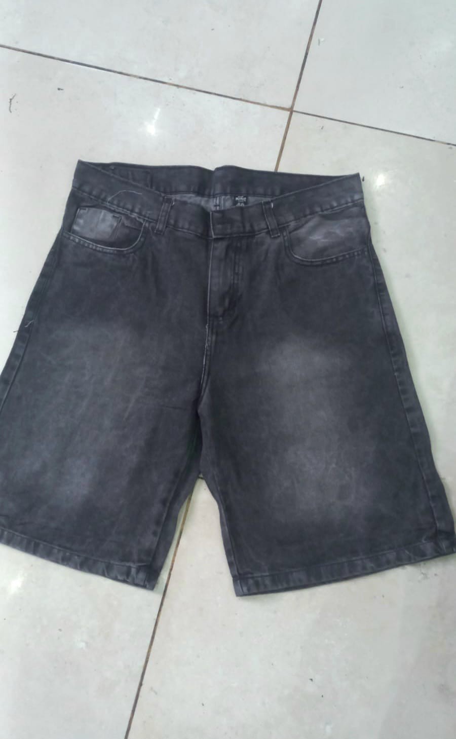 Bermuda de Jean Baggy Y2k Pantalón Ancho Denim Mujer Corto Unisex Mayoristas Hotsale - Imagen 9