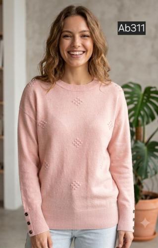 Sweater de Bremer con Botones en la Manga. Ab311